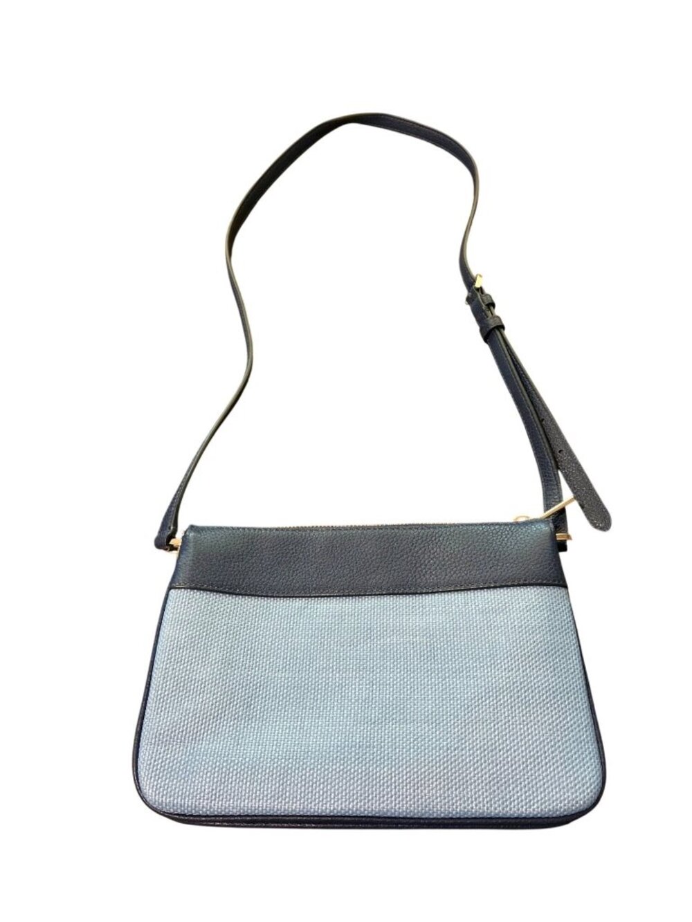 Kate Spade Leila Triple Gusset Crossbody Bag Blue Floral With Adjustable Strap - Picture 2 of 6